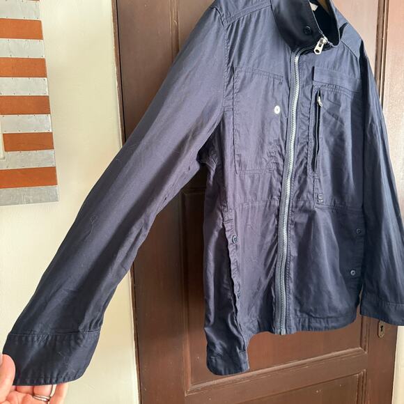 G STAR Raw | Navy Blue Cotton Powel Utility Lightweight jacket | Extra Large - Picture 6 of 10